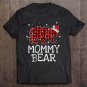 Tadostore Womens Mommy Bear Red Plaid Christmas Pajama Family Gift Tee Shirt