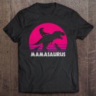 Tadostore Vintage Retro 3 Kids Mamasaurus Sunset Funny Tee Shirt