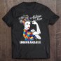 Tadostore Womens Autism Mom Unbreakable - Autism Awareness Gift V-Neck Tee Shirt