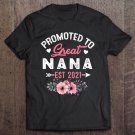 Tadostore Womens Promoted To Great Nana Est 2021 Gift Tee Shirt