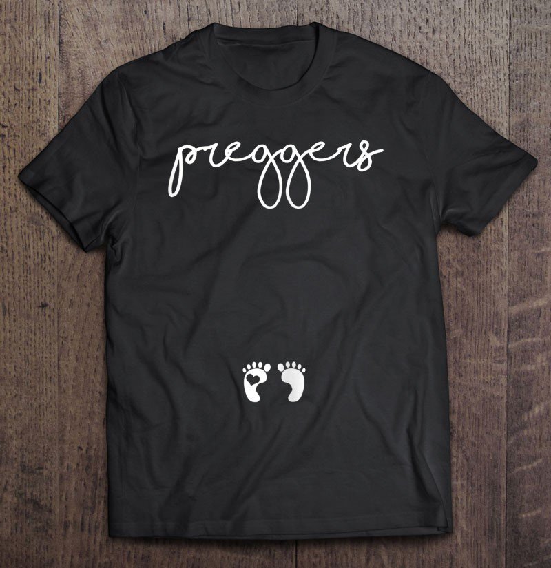 Tadostore Womens Cute Funny Gift For Pregnant Women Expecting Mom Preggers Tee Shirt