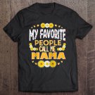 Tadostore My Favorite People Call Me Mama Mother's Day Christmas Raglan Baseball Tee Tee Shirt