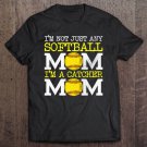 Tadostore Womens Fastpitch Mom Funny Softball Catcher Premium Tee Shirt