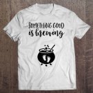 Tadostore Womens Halloween Pregnancy Announcement A Baby Is Brewing Raglan Baseball Tee Tee Shirt