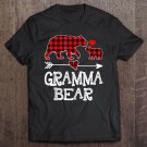 Tadostore Gramma Bear Christmas Pajama Red Plaid Buffalo Family Gift Tee Shirt