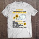 Tadostore 5 Things You Should Know About My Grandma Mother Day Gift Tee Shirt