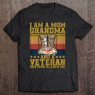 Tadostore Womens I'm A Mom Grandma And A Veteran Nothing Scares Me Tee Shirt