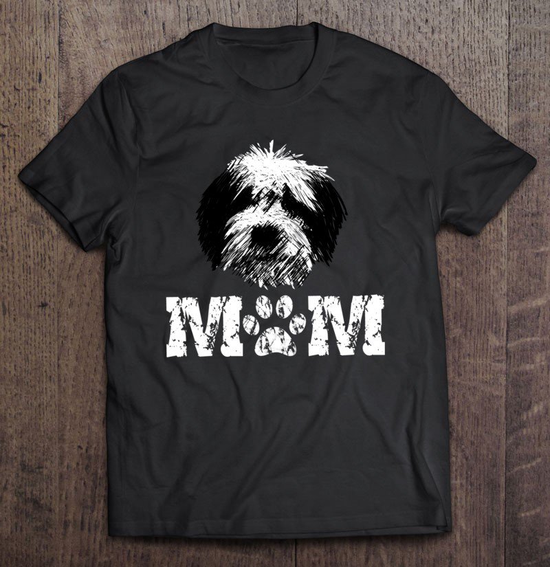 Tadostore Sheepadoodle Mom Doodle Dog Tee Shirt