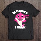 Tadostore Womens Mommy Shark Gift Cute Baby Shark Design Family Set For Women V-Neck Tee Shirt
