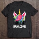 Tadostore Womens Funny Mother Unicorn Face With Sunglasses Mom Gift Mamacorn Tank Top Tee Shirt