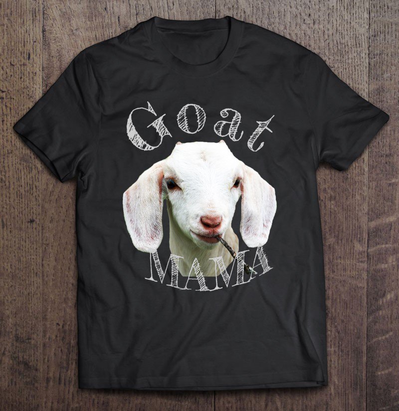 Tadostore Womens Funny Goat Mama Barnyard Animal Tee Shirt