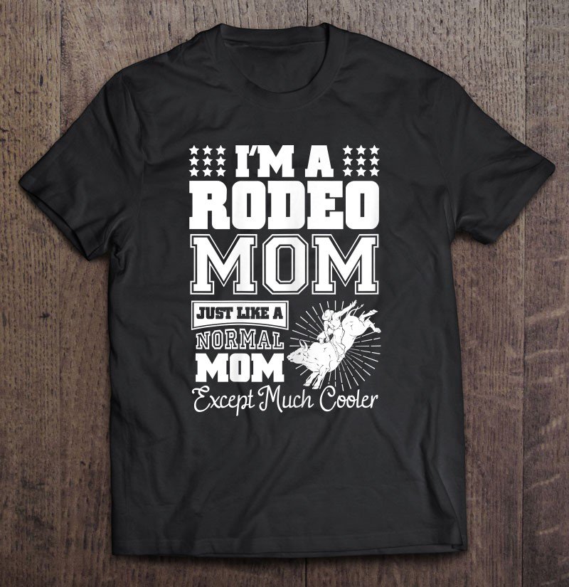 Tadostore Womens Rodeo Mom Cooler Funny Lover Player Bday Xmas Tee Shirt