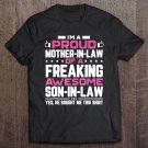 Tadostore I'm A Proud Mother In Law Freaking Awesome Son Mothers Day Tee Shirt