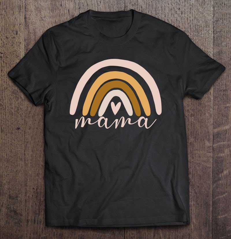 Tadostore Rainbow Mama New Mother Mom Miracle Baby Shower Gifts Pastel Tee Shirt