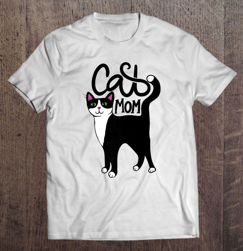 Tadostore Tuxedo Cat Mom Cute Premium Tee Shirt