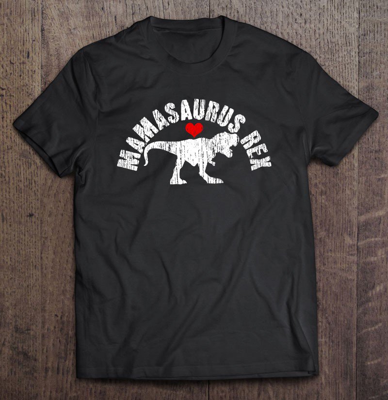 Tadostore Mothers Day Mamasaurus Rex Mom Dinosaur Heart Gift Tee Shirt