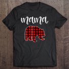 Tadostore Womens Red Plaid Mama Bear Shirt Matching Pajama Family Buffalo Mom Tee Shirt