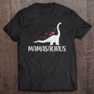 Tadostore Womens Mamasaurus Dinosaur Mom Funny Rex Saurus Mothers Day Vintage Tee Shirt