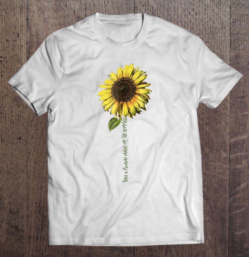 Tadostore Being A Mommy Makes My Life Complete Shirt Sunflower Tee Tee Shirt
