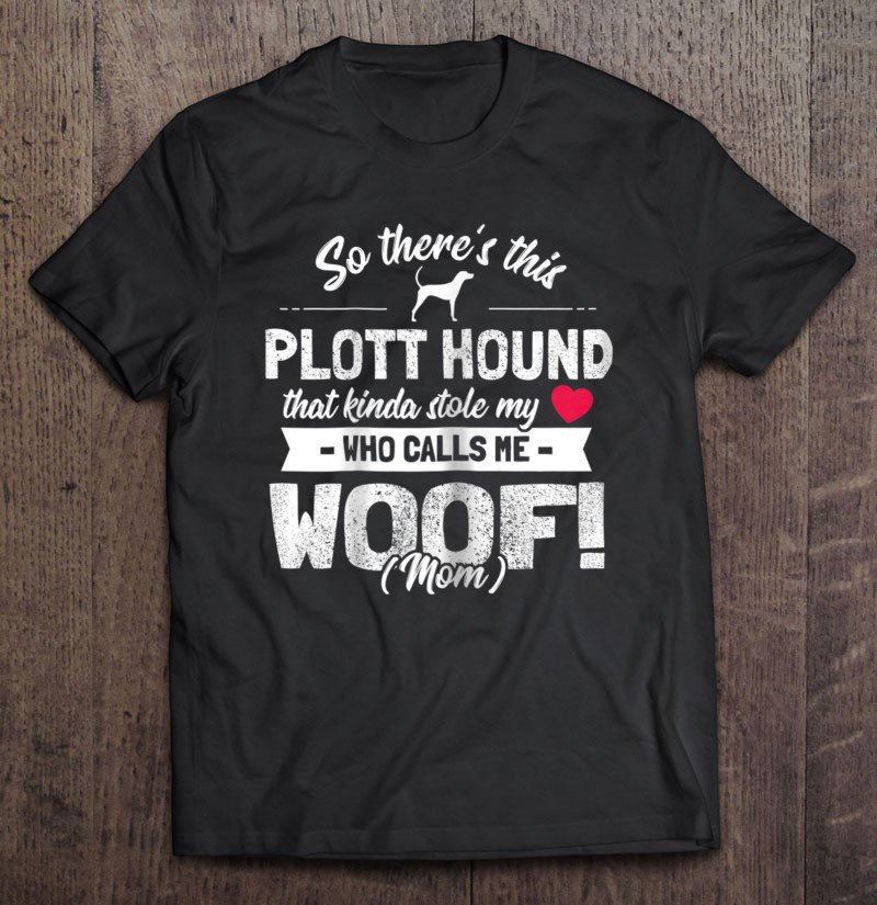 Tadostore Womens Plott Hound Mom - Dog Owner Gift Humor Tee Shirt