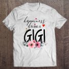 Tadostore Woman Mom Happiness Is Being A Gigi Flower Ar Raglan Baseball Tee Tee Shirt