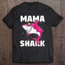 Tadostore Womens Mama Shark Shirt Gift Mother Shark Outfit Birthday Party Tee Shirt