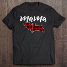 Tadostore Womens Mama Bat Tshirt, Mama Bat Plaid Shirt, Matching Family Tee Shirt