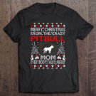 Tadostore Merry Christmas From Pitbull Dog Mom Ugly Sweater Tshirt Tee Shirt