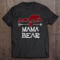 Tadostore Mama Bear Christmas Pajama Red Plaid Buffalo Family Gift Raglan Baseball Tee Shirt