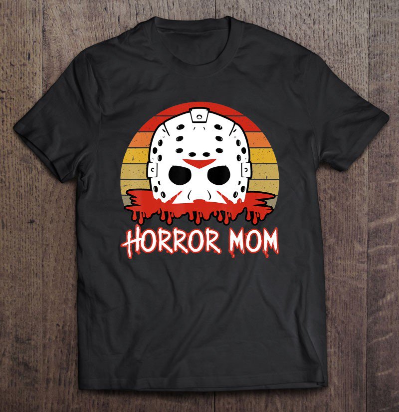 Tadostore Vintage Horror Mom Retro Horror Slasher Movie For Mom Women Tee Shirt