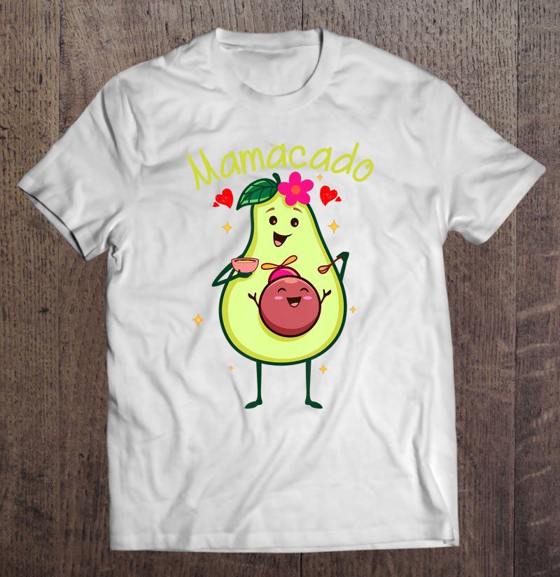 Tadostore Cute Mamacado Avocado Mama Pregnant Mother Pregnancy Outfit Tee Shirt