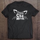 Tadostore Womens Stay At Home Cat Mom Tee Shirt