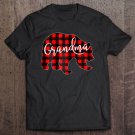 Tadostore Womens Red Plaid Grandma Bear Matching Pajama Family Buffalo Tee Shirt