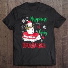 Tadostore Womens Happiness Is Being Grandmama - Christmas Snowman Tee Shirt