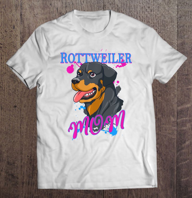 Tadostore Womens Rottweiler Mom Gift Rottie Tee Shirt