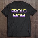 Tadostore Proud Mom Nonbinary Pride Flag Tshirt Lgbt Mother's Day Tee Shirt