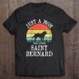 Tadostore Womens Just A Mom Who Loves Saint Bernard Dog Lover Mom Gift Tee Shirt