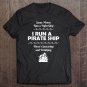 Tadostore I Run A Pirate Ship Drinking Swearing Funny Mom Mother Tee Shirt