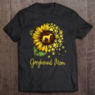 Tadostore Womens Sunflower Greyhound Mom Dog Lover Gift Tee Shirt