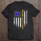 Tadostore Vintage Usa American Flag Proud Us Navy Veteran Mom Funny Tee Shirt