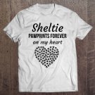 Tadostore Sheltie Gift-Sheltie Mom. Sheltie Pawprints Forever Tee Shirt