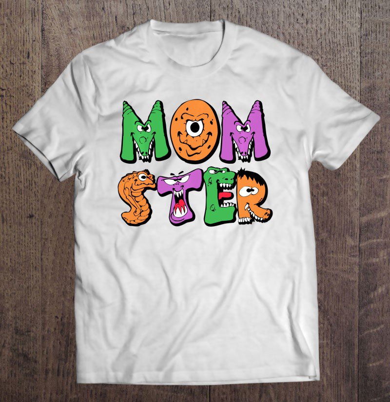 Tadostore Mom Mom-Ster Funny Monster Halloween Tee Shirt
