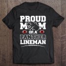 Tadostore Womens Panther Proud Football Mom Lineman - High School Football Tee Shirt