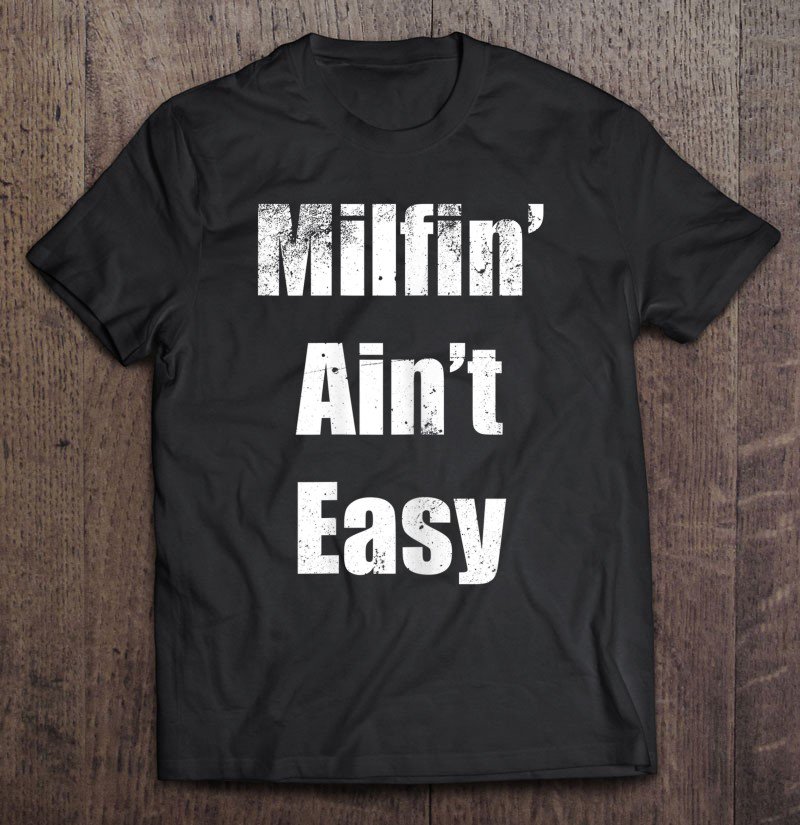 Tadostore Womens Milfin' Ain't Easy Tank Top Funny Mother's Day Gifts For Her Tee Shirt