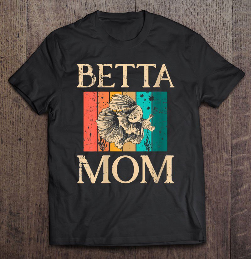 Tadostore Womens Betta Mom Fish Passion Tee Shirt