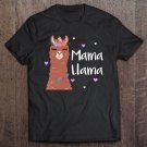 Tadostore Mama Llama For Women Mothers Day Dark Skin Cute Mom Gift Tee Shirt