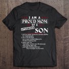 Tadostore I Am A Proud Mom Of A Stubborn Son He Has Anger Issue Tee Shirt