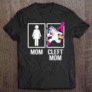 Tadostore Cleft Palate Lip Mom Unicorn Cleft Strong Awareness Tee Shirt