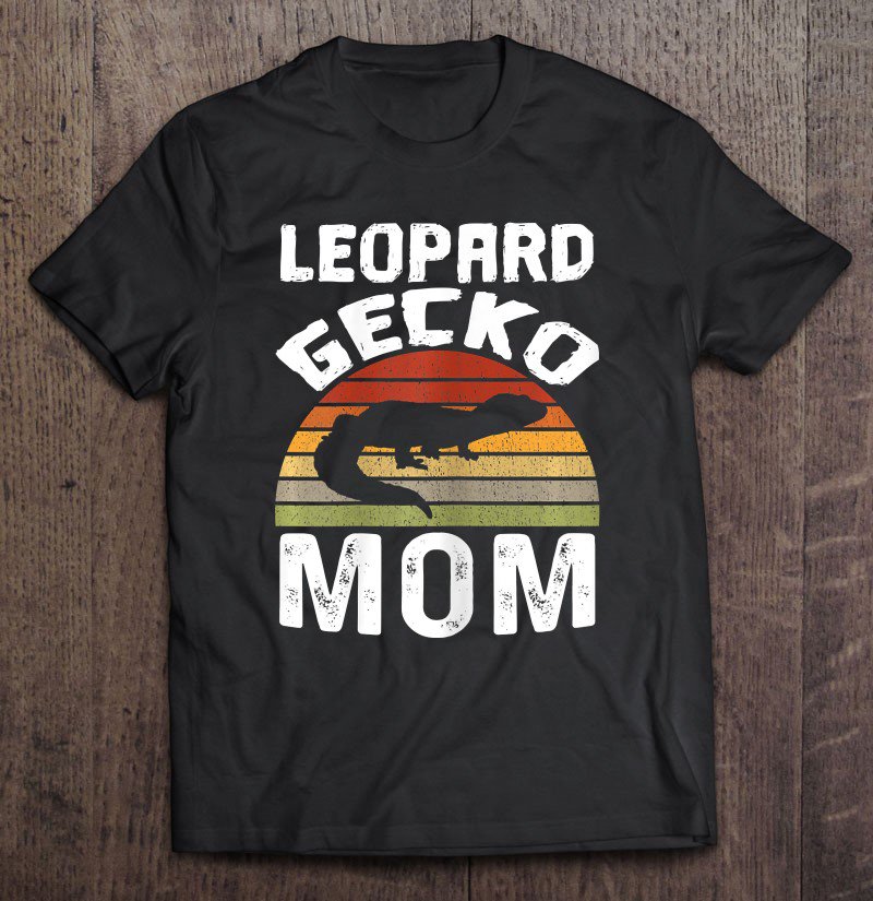 Tadostore Womens Leopard Gecko Mom Mother Pet Lizard Lover Reptile Tee Shirt