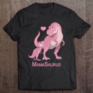 Tadostore Mamasaurus T-Rex Mommy & Baby Girl Dinosaur Tee Shirt